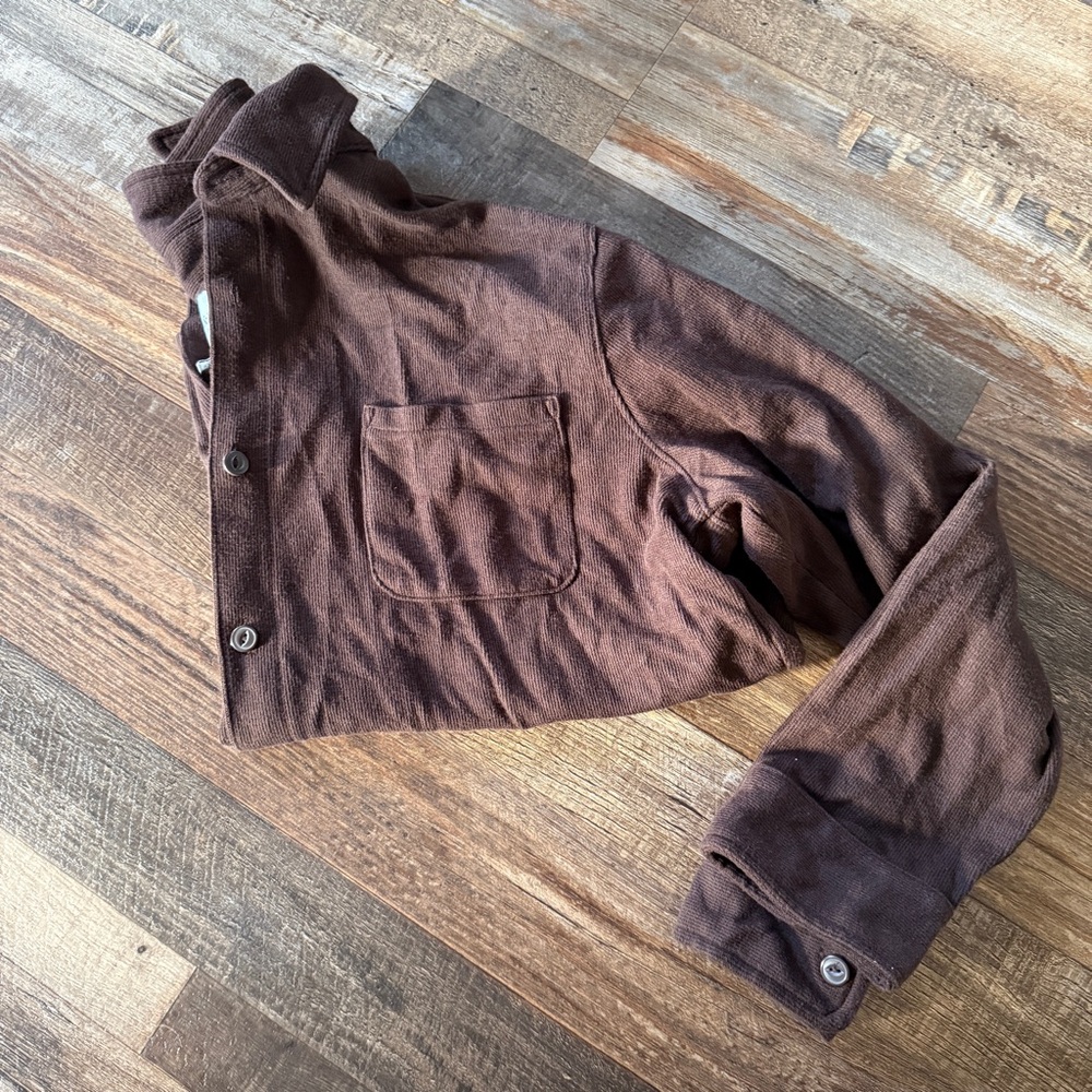 Men's Knit Button-Down Shirt - Goodfellow & Co™ Dark Brown